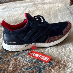 Adidas Ultra Boost Navy and Rainbow Sneakers